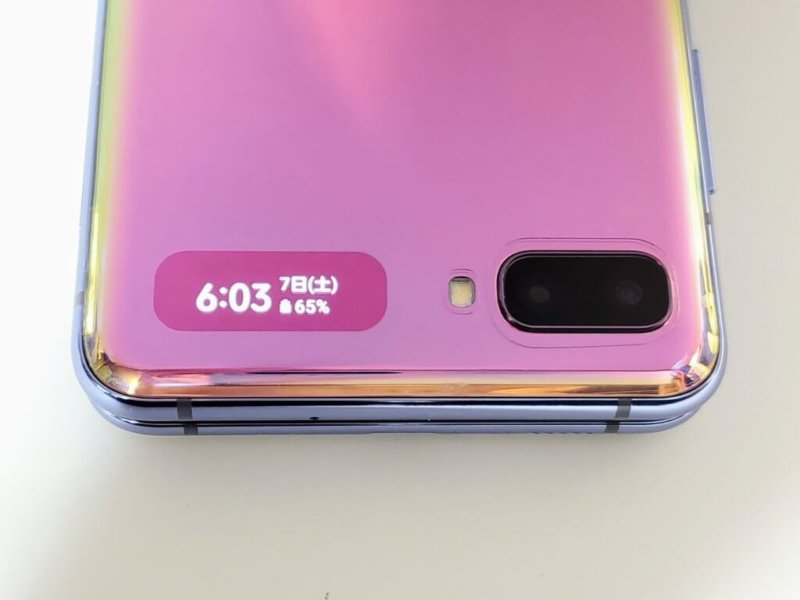 Galaxy Z Flip　サブディスプレイ