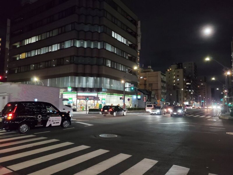 Galaxy Z Flip　写真　夜景