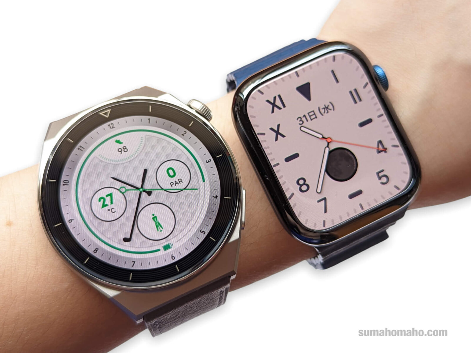 HUAWEI WATCH GT 3 ProとApple Watch Series 7の違いを比較