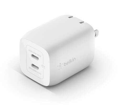 Belkin BOOST↑CHARGE™PRO65W DUAL USB-C GAN WALL CHARGER WITH PPS