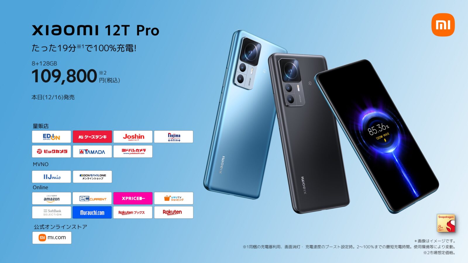 Xiaomi 12T Pro 販路