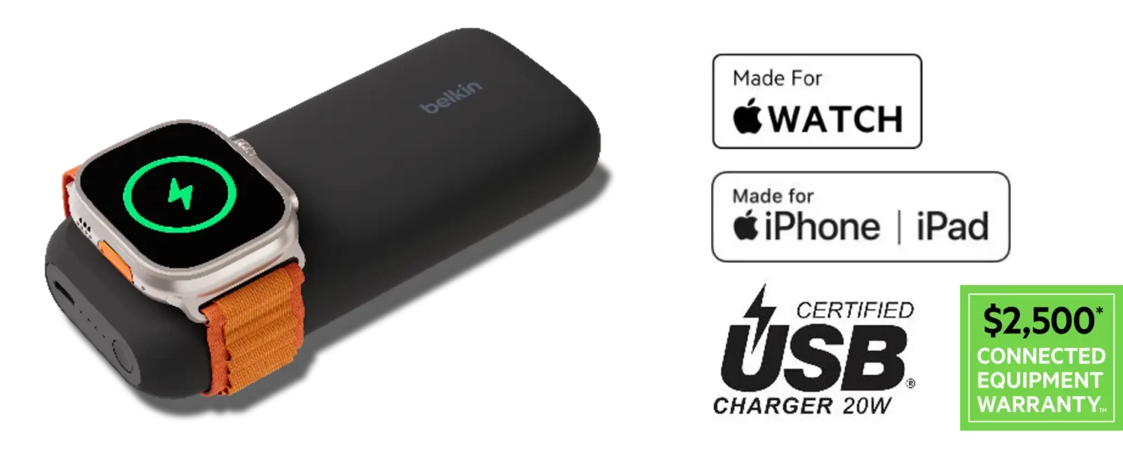 Belkin 2-in-1 iPhone + Apple Watch 10000mAh