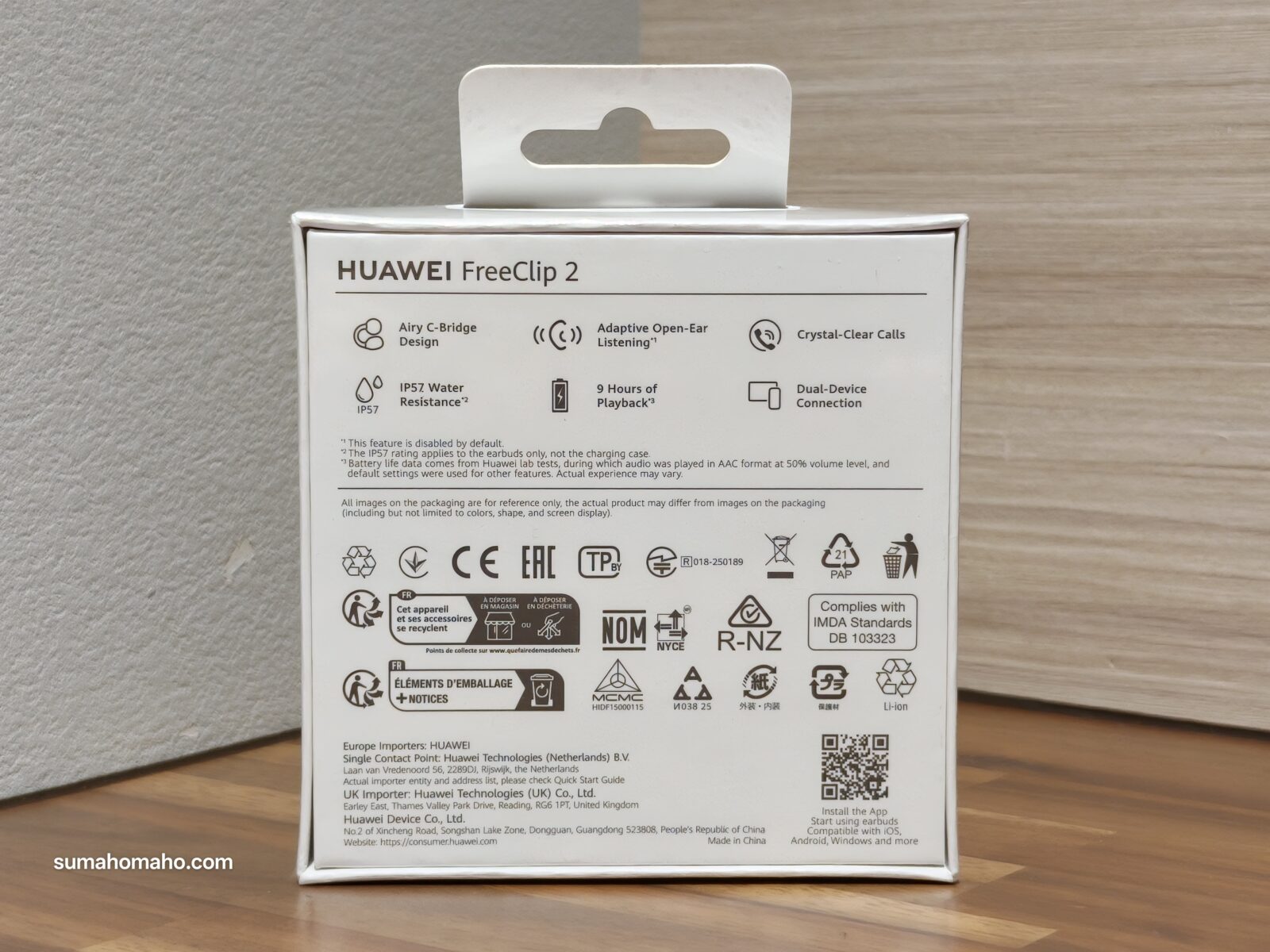 HUAWEI FreeClip 2 ケース表面